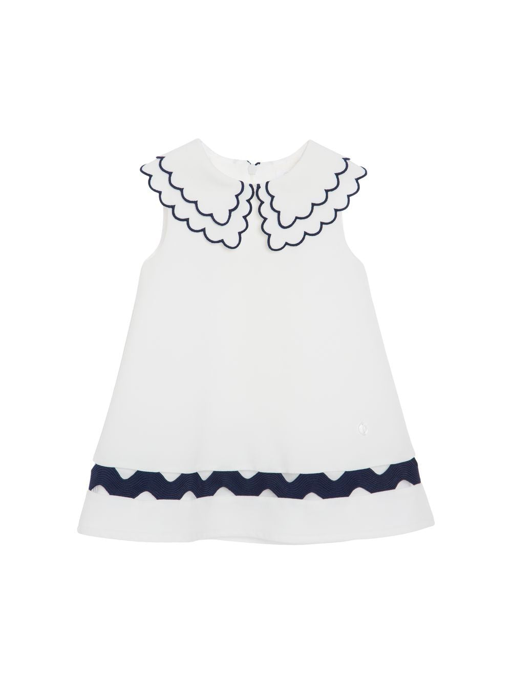 White & Navy Summer Dress